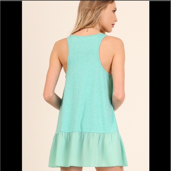 Umgee Cami Tank Top Ruffle Hem Extender in Black - Picture 2 of 2